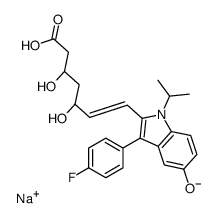 [R*,S*-(E)]-(±)-7-[3-(4-Fluorophenyl)-5-hydroxy-1-(1-Methylethyl)-1H-indol-2-yl]-3,5-dihydroxy-6-heptenoic Acid Monosodium Salt picture