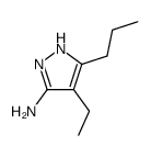 1H-Pyrazol-3-amine,4-ethyl-5-propyl-结构式