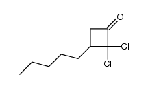 2,2-Dichlor-3-pentylcyclobutanon Structure