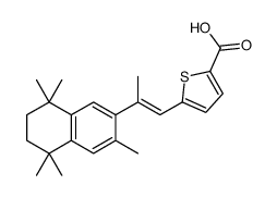 5-[(E)-2-(3,5,5,8,8-pentamethyl-6,7-dihydronaphthalen-2-yl)prop-1-enyl]thiophene-2-carboxylic acid结构式