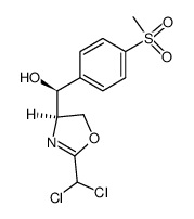 (3S,4R)-2-(dichloromethyl)-4,5-dihydro-α-[4-(methylsulfonyl)phenyl]oxazole-4-methanol Structure