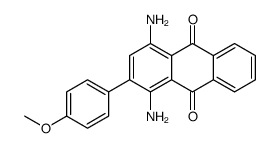 1,4-diamino-2-(4-methoxyphenyl)anthracene-9,10-dione结构式