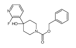 4-(2-氟-3-吡啶基)-4-羟基-1-哌啶羧酸苯甲酯结构式