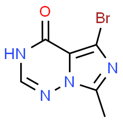 5-溴-7-甲基咪唑并[5,1-F]的[1,2,4]三嗪-4(1H)-酮结构式