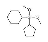 cyclohexyl-cyclopentyl-dimethoxysilane Structure