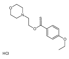 O-(2-morpholin-4-ium-4-ylethyl) 4-ethoxybenzenecarbothioate,chloride结构式