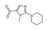 1-(1-methyl-5-nitroimidazol-2-yl)piperidine结构式