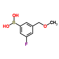 (3-fluoro-5-(MethoxyMethyl)phenyl)boronic acid structure
