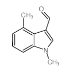 1,4-Dimethyl-1H-indole-3-carbaldehyde Structure