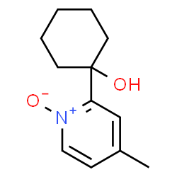 2-(1-Hydroxycyclohexyl)-4-methylpyridine 1-oxide结构式