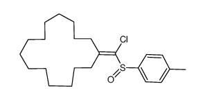 [chloro-(p-tolylsulfinyl)methylidene]cyclopentadecane Structure