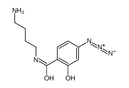 N-(4-Aminobutyl)-4-azido-2-hydroxybenzamide Structure