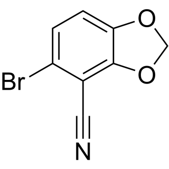 5-Bromobenzo[d][1,3]dioxole-4-carbonitrile Structure