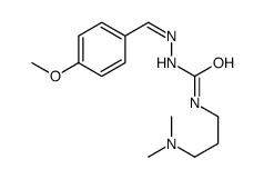 1-[3-(dimethylamino)propyl]-3-[(E)-(4-methoxyphenyl)methylideneamino]urea Structure