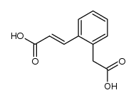 3-(2-carboxymethylphenyl)acrylic acid Structure