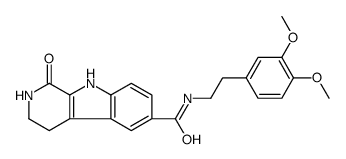 N-[2-(3,4-dimethoxyphenyl)ethyl]-1-oxo-2,3,4,9-tetrahydropyrido[3,4-b]indole-6-carboxamide Structure