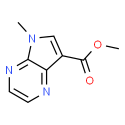 5-Methyl-5H-pyrrolo[2,3-b]pyrazine-7-carboxylic acid methyl ester Structure