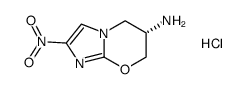 (6S)-2-nitro-6,7-dihydro-5H-imidazo[2,1-b][1,3]oxazin-6-amine hydrochloride结构式