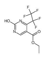 ethyl 2-hydroxy-4-pentafluoroethylpyrimidine-5-carboxylate结构式