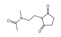 N-[2-(2,5-dioxo-1-pyrrolidinyl)ethyl]-N-methylacetamide结构式