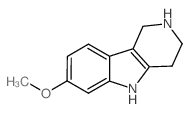 7-Methoxy-2,3,4,5-tetrahydro-1H-pyrido[4,3-b]indole结构式