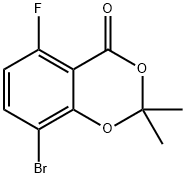 8-Bromo-5-fluoro-2,2-dimethyl-benzo[1,3]dioxin-4-one structure