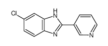 5-chloro-2-pyridin-3-yl-1H-benzimidazole结构式