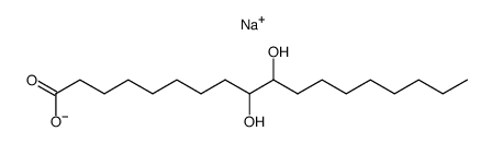 sodium 9,10-dihydroxystearate Structure