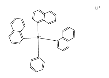 lithium phenyltris(1-naphthyl)borate结构式