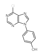 4-(6-chloropurin-9-yl)phenol Structure