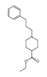 ethyl 1-(3-phenylpropyl)piperidine-4-carboxylate结构式