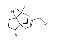 [3R-(3alpha,3abeta,7beta,8aalpha)]-2,3,4,7,8,8a-hexahydro-3,8,8-trimethyl-1H-3a,7-methanoazulene-6-methanol结构式