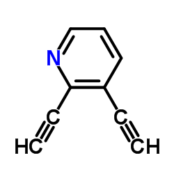 Pyridine, 2,3-diethynyl- (9CI) Structure