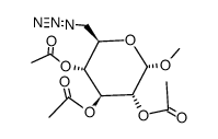 methyl 6-azido-2,3,4-tri-O-acetyl-6-deoxy-α-D-glucopyranoside Structure