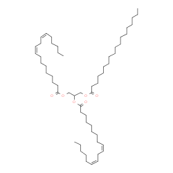 1,2-Dilinoleoyl-3-Stearoyl-rac-glycerol结构式