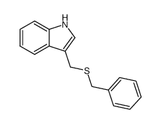 3-[(Benzylthio)methyl]-1H-indole结构式