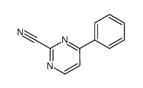 2-Pyrimidinecarbonitrile, 4-phenyl- (8CI,9CI) Structure