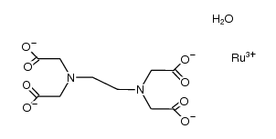 aquo-ethylenediaminetetraacetato ruthenate(III)结构式