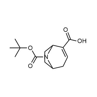 8-Tert-butoxycarbonyl-8-azabicyclo[3.2.1]oct-2-ene-2-carboxylicacid Structure