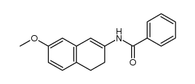 N-(7-methoxy-3,4-dihydronaphthalen-2-yl)benzamide结构式