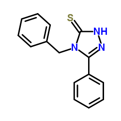 4-benzyl-5-phenyl-4H-1,2,4-triazole-3-thiol structure