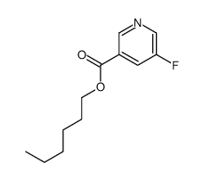 hexyl 5-fluoropyridine-3-carboxylate结构式