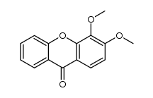 3,4-dimethoxyxanthen-9-one结构式