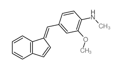 Benzenamine,4-(1H-inden-1-ylidenemethyl)-2-methoxy-N-methyl- Structure