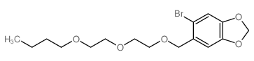 1,3-Benzodioxole,5-bromo-6-[[2-(2-butoxyethoxy)ethoxy]methyl]- structure