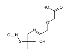 2-[2-[(2-methyl-2-nitrososulfanylpropyl)amino]-2-oxoethoxy]acetic acid结构式