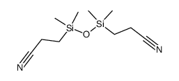 α,ω-Bis-(2-cyan-ethyl)-tetramethyldisiloxan Structure
