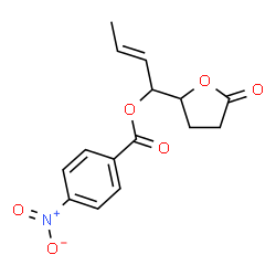 (+)-5-[(E)-1-[(4-Nitrobenzoyl)oxy]-2-butenyl]tetrahydrofuran-2-one Structure