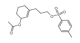 3-(3-(tosyloxy)propyl)cyclohex-2-en-1-yl acetate结构式