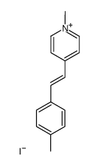 1-methyl-4-(4-methylstyryl)pyridin-1-ium iodide结构式